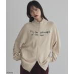 カーディガン ナイトメア/ダブルジップニットカーディガン レディース