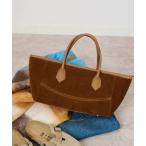 ショッピングスウェード トートバッグ 「WEB限定」「AULENTTI/オウレンティ」スウェードヨコナガBAG レディース