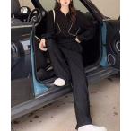 セットアップ リンクルテクスチャー ジャージーセットアップ レディース