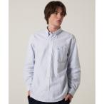 ショッピングオックス シャツ オックス ストライプ / チェック ボタンダウンシャツ メンズ