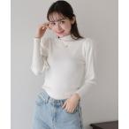 ショッピングパフスリーブ ニット セーター ボリュームパフスリーブニット レディース
