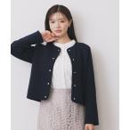 ブルゾン アウター ストレッチノーカラーブルゾン「洗濯機OK」 レディース