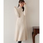ワンピース リブニットワンピース