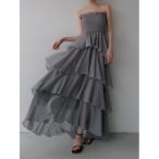 ショッピングドレス ドレス frilly tiered dress