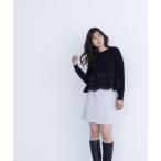 スカート ムジツイードミニスカート