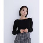 ニット セーター ウールブレンドニットシリーズ　ボートネック レディース