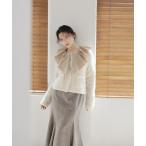 カーディガン ラメツイードニットジャケット レディース