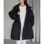 ダウンコート ダウンジャケット キルティング フードロングコート レディース