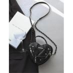 ショッピングハート ショルダーバッグ バッグ ライダースライクハートミニバッグ レディース