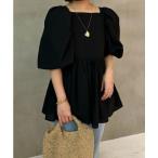 [Mila Owen] короткий рукав туника 0 черный женский 