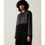 ショッピングラベンハム 「LAVENHAM」 ノーカラーコート 8 ブラック レディース