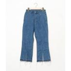 [SENSE OF PLACE by URBAN RESEARCH] повреждение обработка Denim брюки 36 голубой женский 