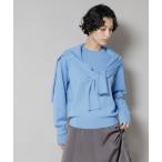 ニット セーター 毛玉レスニットスムースクルーネックプルオーバー レディース