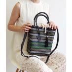 「WOVEN」 かごバッグ FREE ブラック系その他 レディース