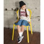 スカート 「WEB限定/DRC」プリーツ切替デニムスカート キッズ 子供服 女の子