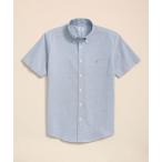 ショッピングクールビズ シャツ ストレッチオックスフォード　GFロゴ　ショートスリーブカジュアルシャツ　Regular Fit メンズ