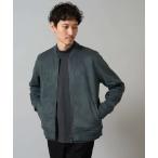 コート ジャケット フェイクスエードリブブルゾン「イージーケア/ストレッチ/洗濯機で洗える」 メンズ