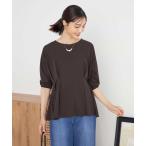 tシャツ フロントタックチュニックトップス レディース
