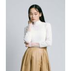 ショッピングサンヨー tシャツ 「＠BAILA掲載」「大人シアー」チュールコンビタートルカットソー レディース