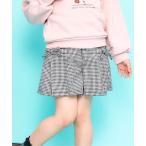 ショッピングセラフ パンツ 「ジュニア対応」サイドリボンスカート見えプリーツキュロット キッズ 子供服 女の子