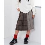 ショッピングアルジー スカート ミディプリーツチェックスカート キッズ 子供服 女の子
