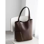 ハンドバッグ 切替BIGTOTEバッグ(ポーチ付)