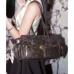  сумка "Boston bag" 2WAY gran ji кожа Y2K заслонка сумка "Boston bag" / сумка на плечо женский 