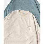 トレーナー スウェット Animal Embroidery Faux Suede Sweat/オーバーサイズ フェイクスウェード アニマル ワンポイン