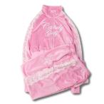 ショッピングプリンセス ジャージ GALFY（ガルフィー）GALプリンセスセットアップ/ベロアトラックジャケット×イージーパンツ 上下2点セット レディース レディース