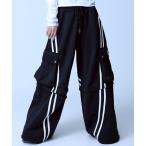 パンツ 「REFLEM/レフレム」2WAYワイドカーゴトラックパンツ レディース メンズ