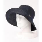 「FURLA」 ストローハット FREE ネイビー レディース