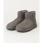 「UGG」 ムートンブーツ 23.0cm グレー レディース