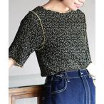 ショッピングイーザッカマニアストアーズ 「e-zakkamania stores」 「gleam」半袖カットソー フリー ブラック レディース