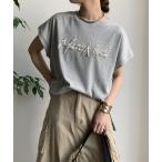「DouDou」 半袖カットソー FREE グレー レディース