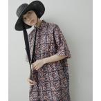 ショッピングミモレ丈 「ear PAPILLONNER」 「sumi style」シャツワンピース FREE ネイビー レディース