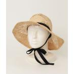 ショッピングストローハット 「La Maison de Lyllis」 ストローハット 57cm ベージュ レディース