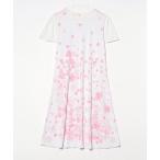 「LEONARD」 花柄半袖ワンピース 40 ホワイト レディース