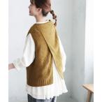 「soulberry」 ノースリーブニット LL マスタード レディース