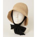 「La Maison de Lyllis」 ストローハット 57cm ベージュ レディース