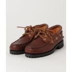 「Timberland」 デッキシューズ 8h ブラウン メンズ