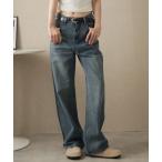 ジーンズ デニム デニムパンツ キラキララインストーンワイドデニム レディース