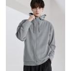 ショッピングハイネック パーカー Buyer's Select/ポリスウェードハイネックフルジップパーカー メンズ