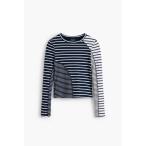 tシャツ パッチワークストライプ ラ
