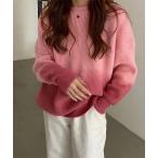 ニット セーター 裾グラデーション