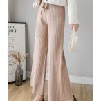 パンツ リブワイドパンツ レディー
