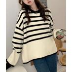 ニット セーター ボーダールーズニ