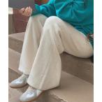 パンツ サイド編み模様ニットワイ