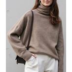 ニット セーター ハイネックルーズ