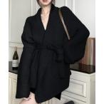 カーディガン ウエストリボン付き