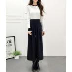 パンツ タック入りワイドパンツ レ